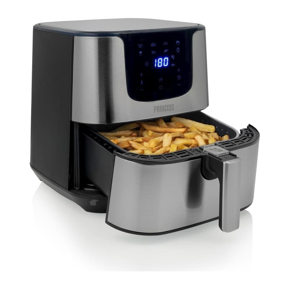 Friggitrice ad Aria Digitale Deluxe Xxl 5,5 L 1700 W Nera Argento - Foto 2