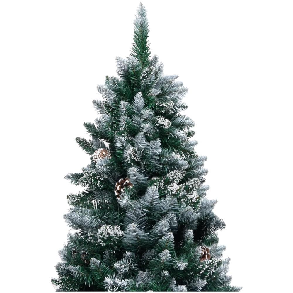 Set Albero Natale Artificiale con LED Palline e Pigne 240 cm - Foto 2