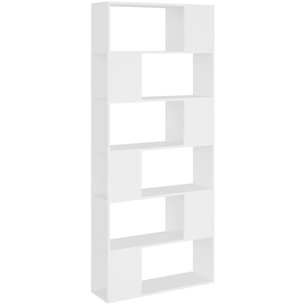 Libreria /Divisorio Bianco 80x24x186 cm in Truciolato - Foto 2