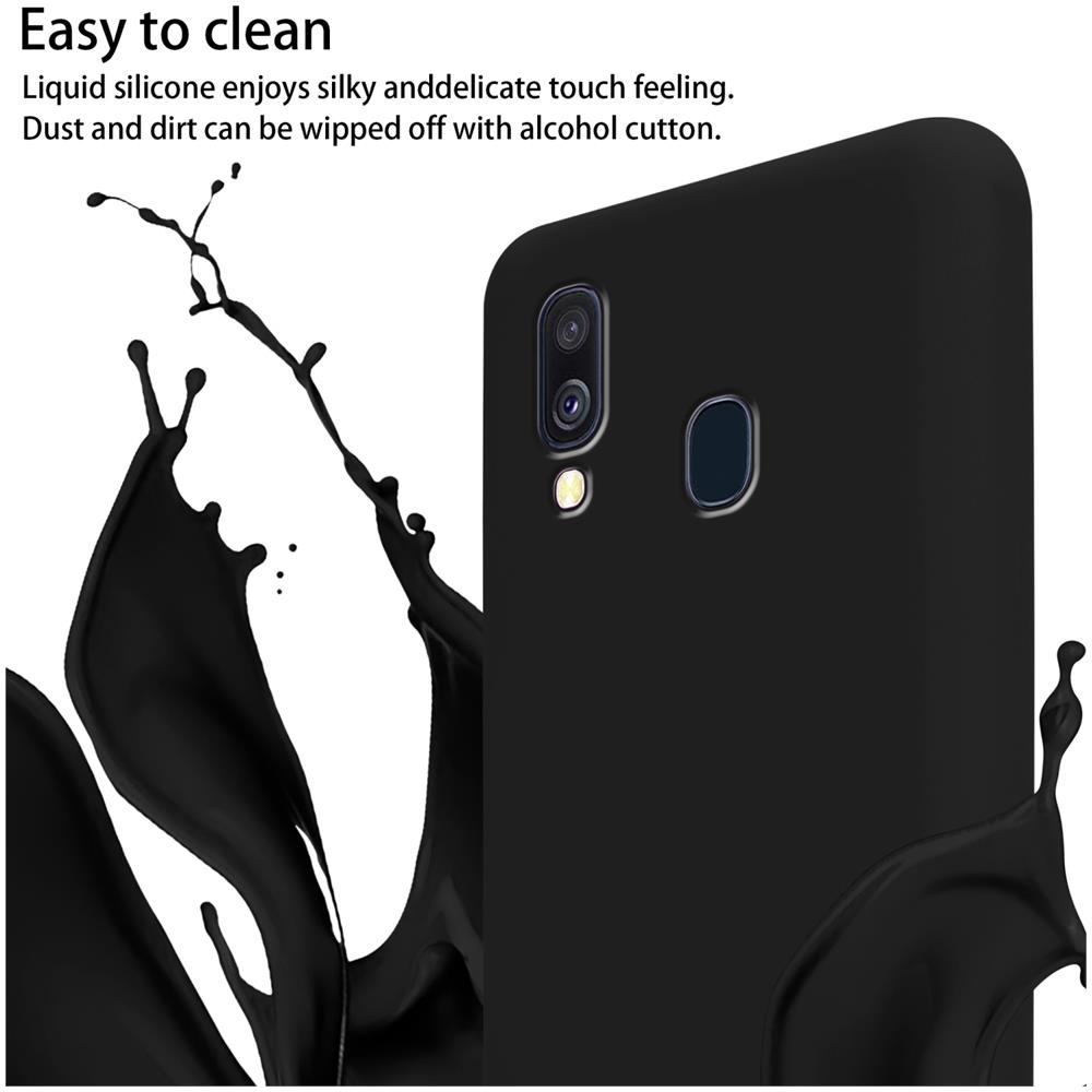 Catena Di Telefoni Cellulari Compatibile Con Samsung Galaxy A40 In Liquid Nero - Coperchio Di Protezione In Silicone Con Cordino Regolabile In Lunghezza - Foto 2