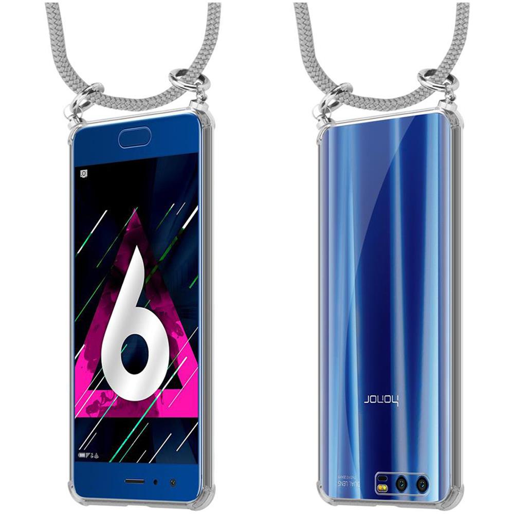 Catena Di Telefoni Cellulari Compatibile Con Honor 9 In Grigio Argento - Coperchio Protettivo In Silicone Con Anelli D'argento, Cinturino In Corda E Custodia Staccabile - Foto 8