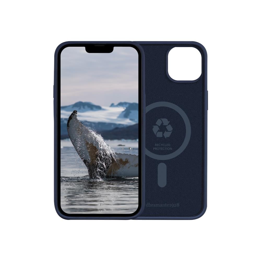 MONACO - CUSTODIA PER IPHONE 14 PLUS IN PLASTICA RICICLATA - BLU - Foto 1