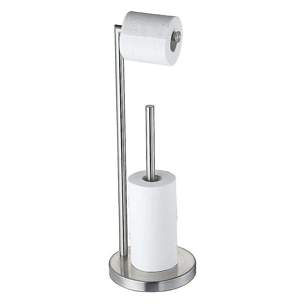 Porta Carta Igienica Indipendente In Acciaio Inox 304 Con Base In Cemento – Stabile, Antiribaltamento, Per Bagno E Toilette, Nero