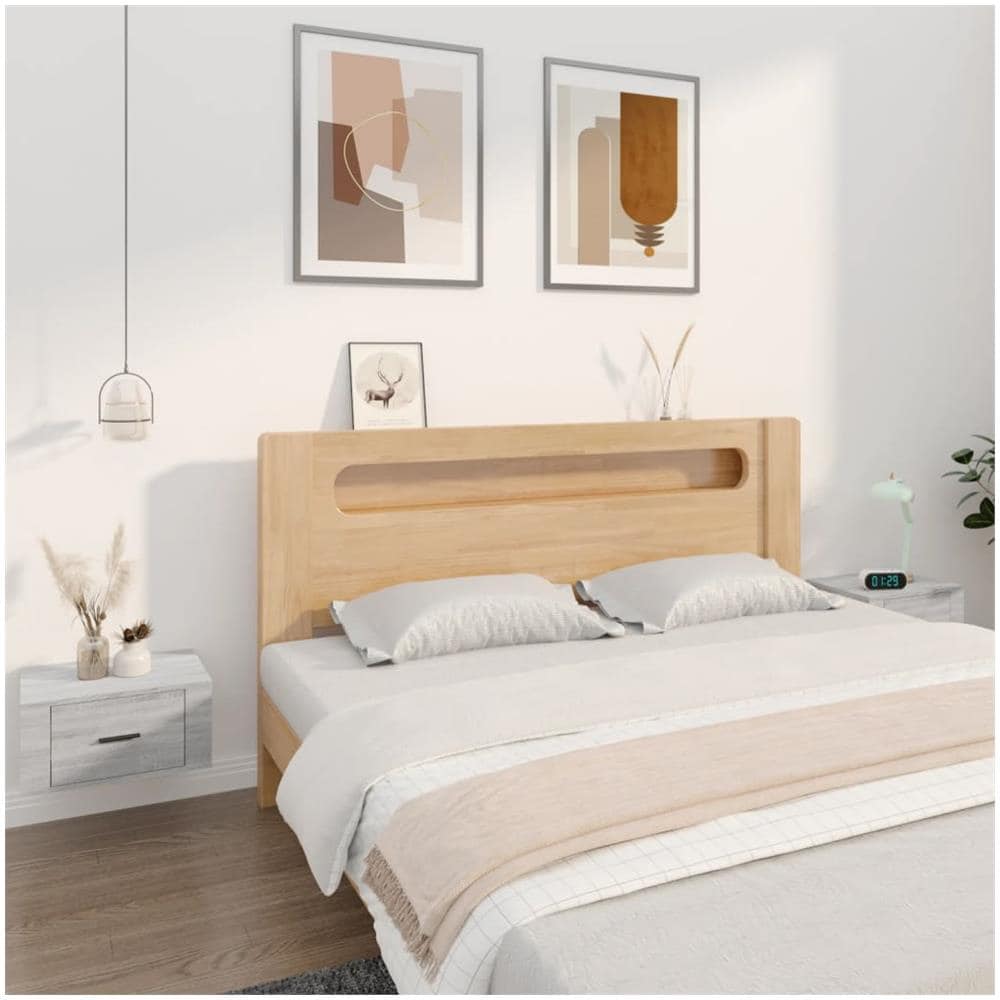 Comodini A Muro 2 Pz Grigio Sonoma 50x36x25 Cm - Foto 1
