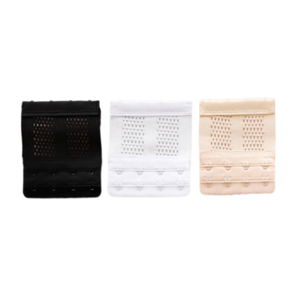 Estensore Elastico Per Reggiseno 2 File 4 Ganci Confezione Da 3 - Foto 2