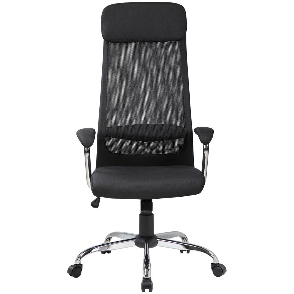 Sedia Con Ruote Umeno, Poltrona Presidenziale Con Braccioli, Sedia Ergonomica Da Ufficio, 65x65h126/136 Cm, Nero - Foto 2