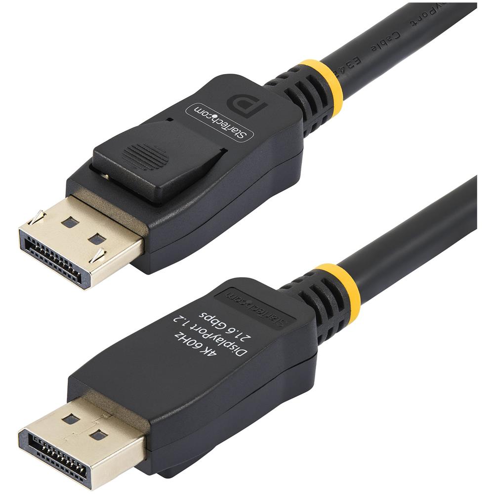 Cavo DisplayPort certificato VESA da 2m - 10 Pezzi - Cavetto Display Port 1.2 4K 60Hz UHD, cavo monitor DP a DP, connettori DP con chiusure a scatto - Foto 2