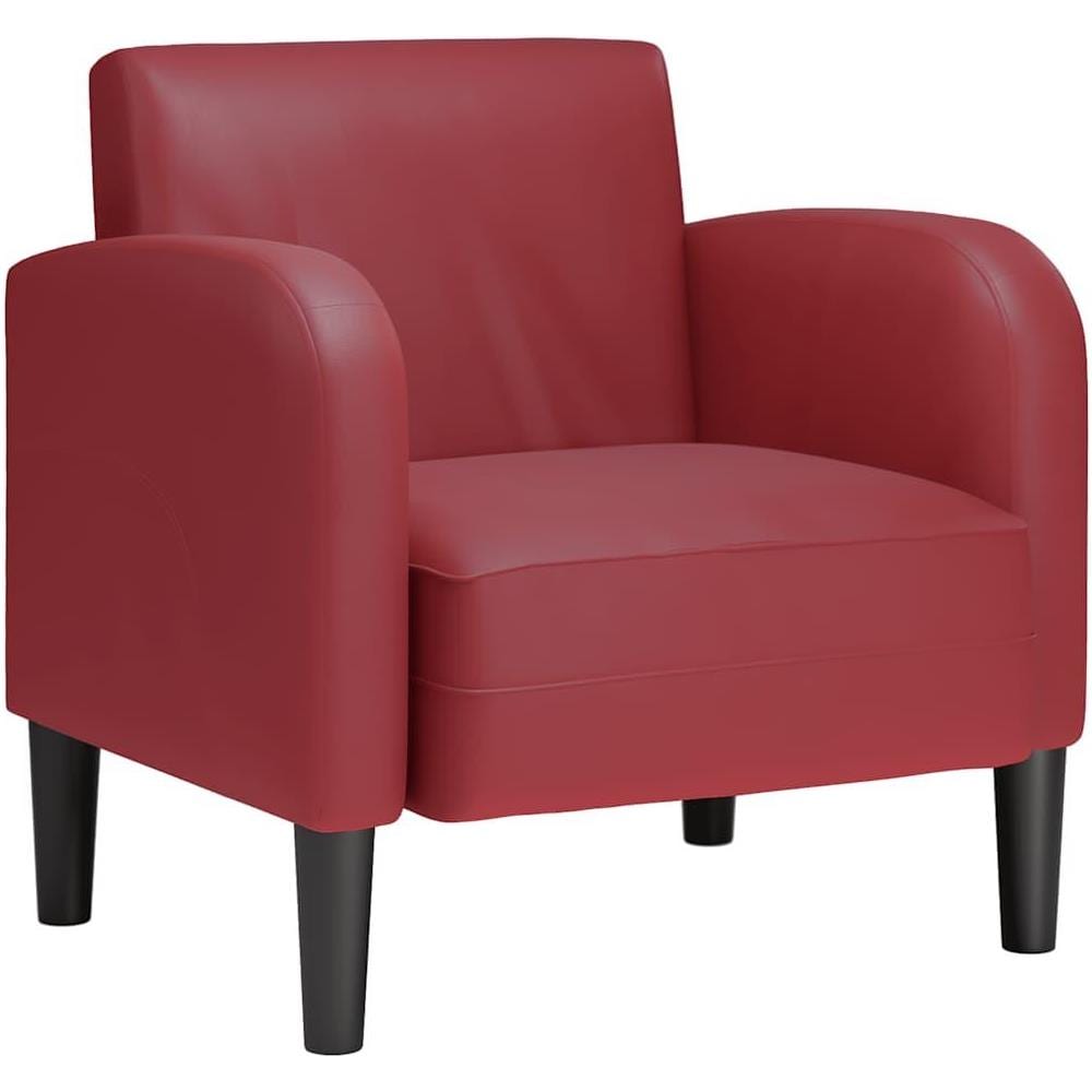 Divano Sedia con Braccioli Rosso Vino 54 cm in Similpelle - Foto 1