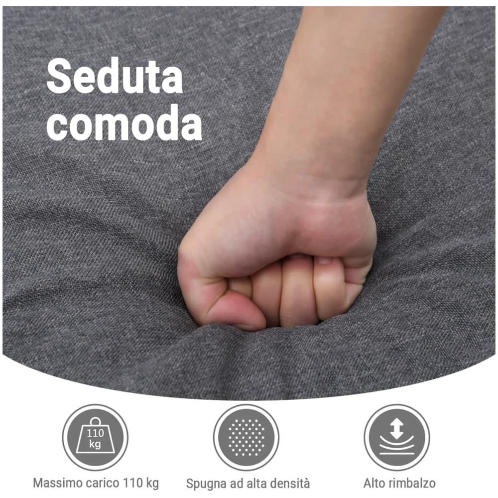 Poltrona Elettrica Reclinabile Verde Scuro in Tessuto - Foto 10