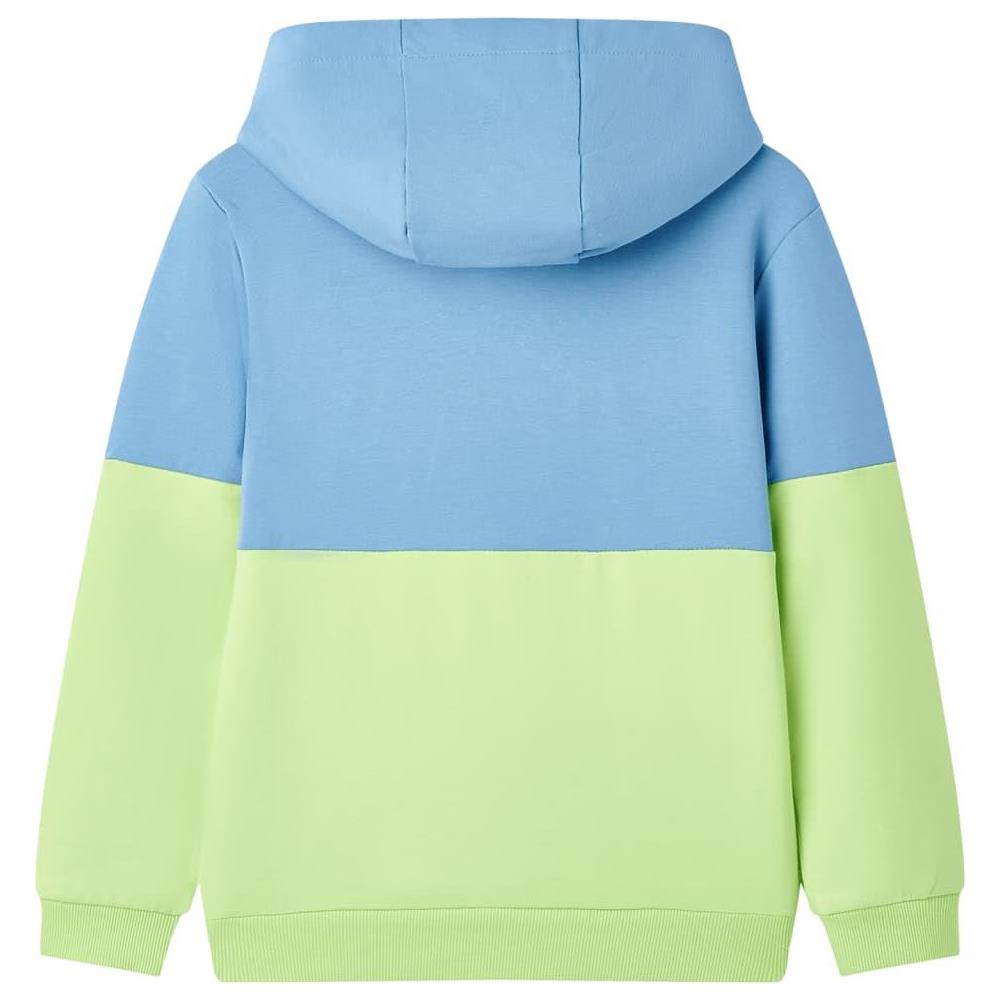 Felpa con Cappuccio per Bambini Blu e Giallo Tenue 92 - Foto 2