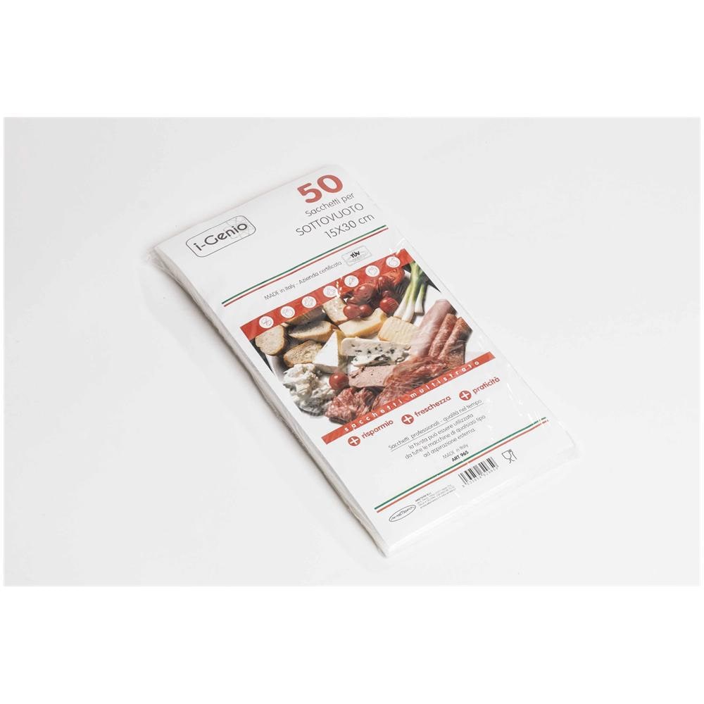 965-sacchetti E Accessori Igenio-sacchetto Goffrato Per Sottovuoto 15x30cm 50pz - Foto 1