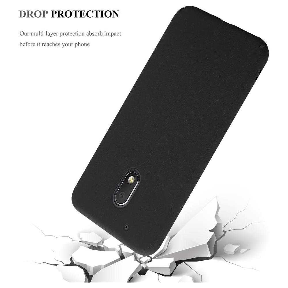 Custodia Compatibile Con Motorola Moto Z Play In Frosty Nero - Hard Case Coperchio Protettivo In Frosted Look Contro I Graffi E Gli Urti - Foto 6