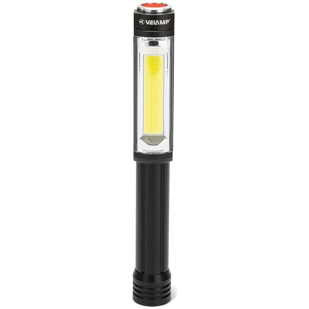 Torcia Led In Alluminio Cob 3w + Flash Rosso Magnete Big Daddy - Foto 2