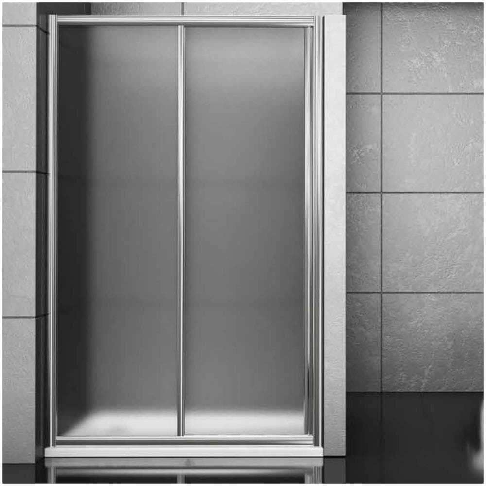 Porta Doccia Scorrevole Slide Per Box Nicchia Due Ante Cristallo Temprato *** Misure : 103-106xh190 Cm Trasparente - Foto 1