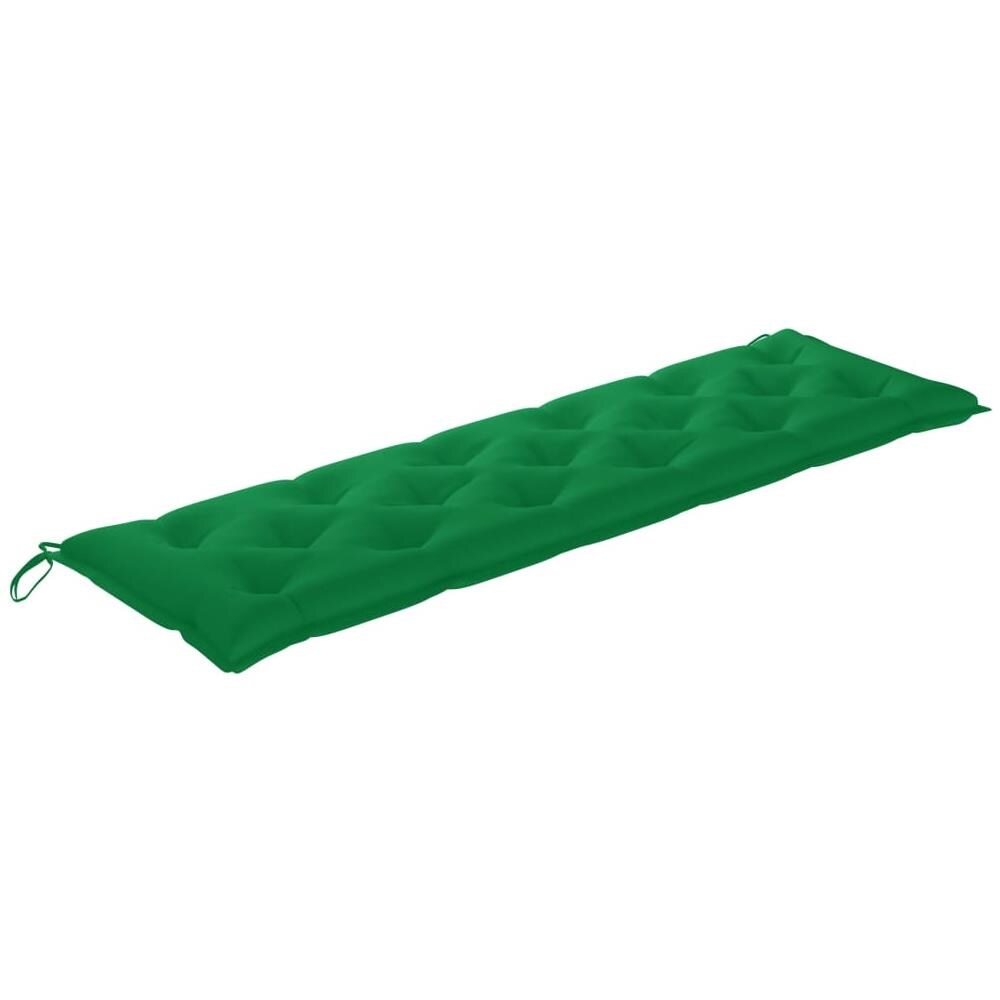 Cuscino per Panca da Giardino Verde 180x50x7 cm in Tessuto - Foto 2