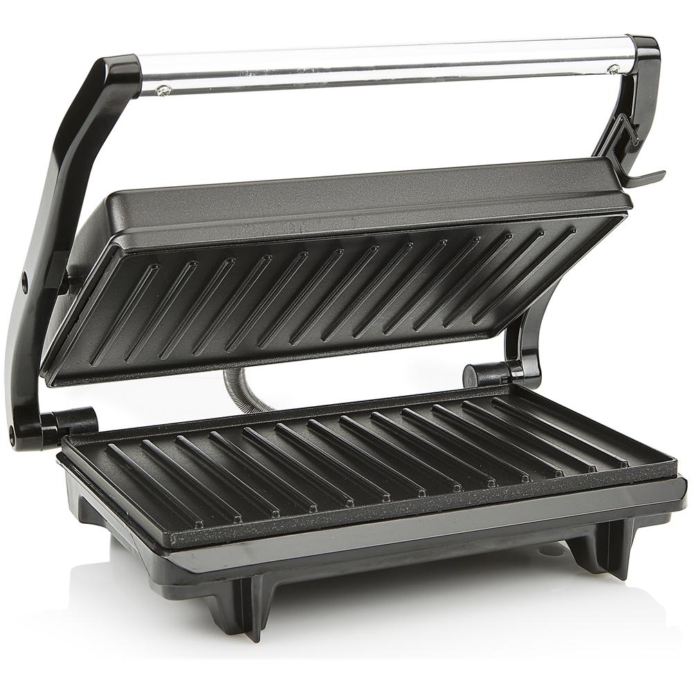 Grill contact, Da tavolo, Nero, Acciaio inossidabile, Rettangolare - Foto 1