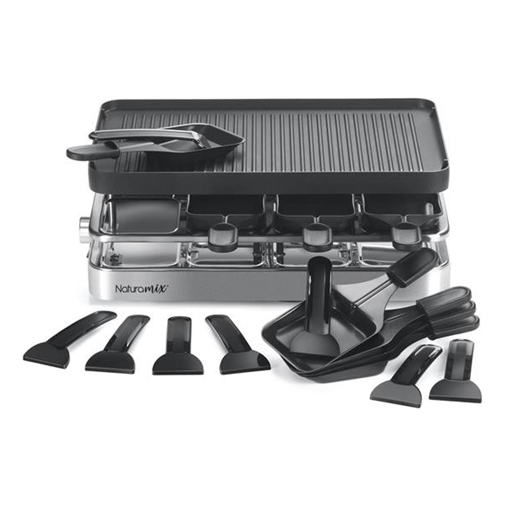 Macchina Per Raclette 8 Persone 1200w + Grill + Pancake - Rac.indus-8 - Foto 1