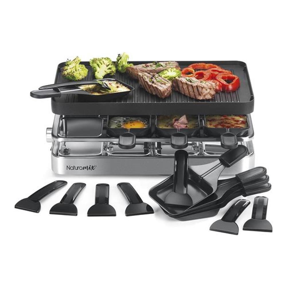 Macchina Per Raclette 8 Persone 1200w + Grill + Pancake - Rac.indus-8 - Foto 5
