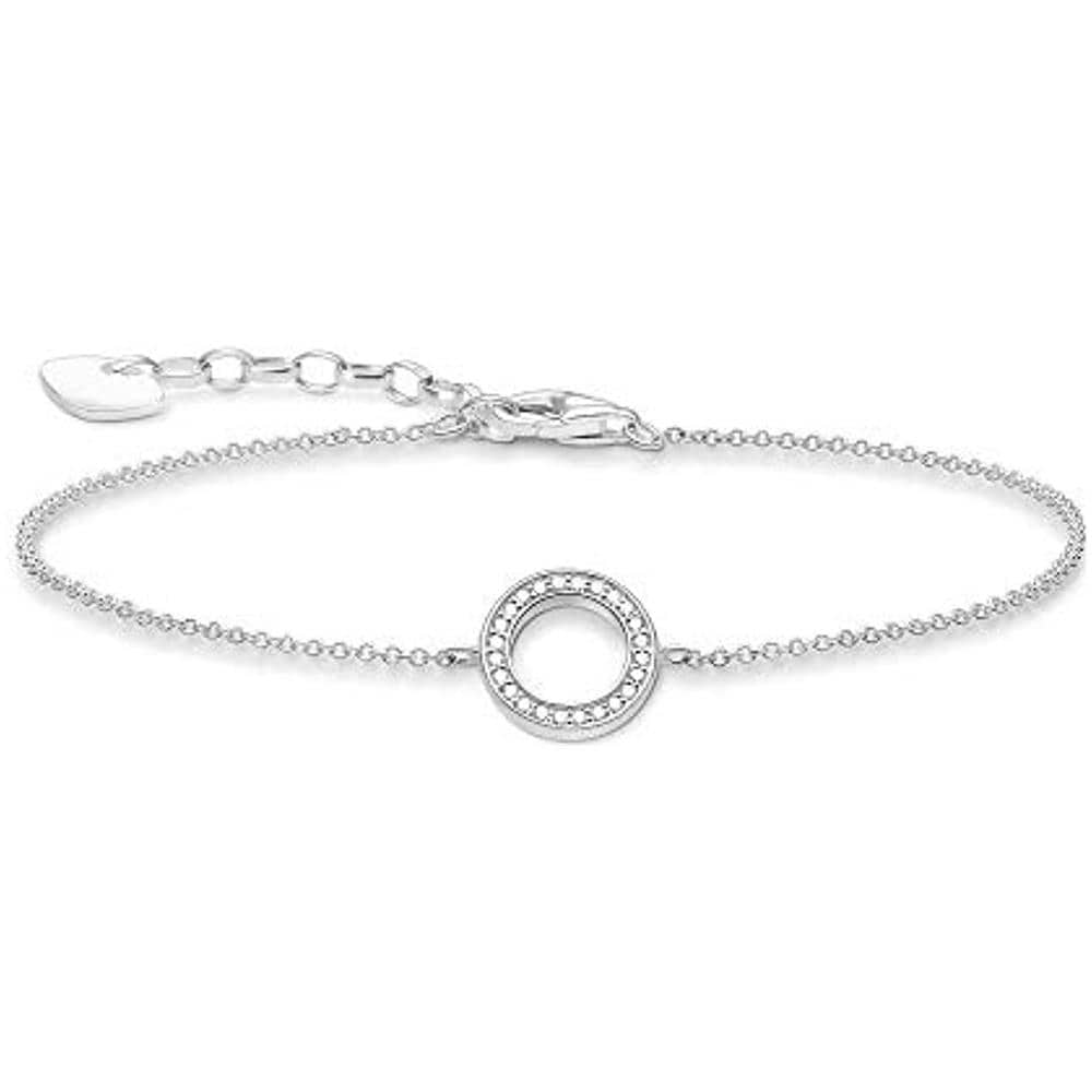 Bracciale E Zirconia Cubica In Cerchio Da Donna Argento 925 - Foto 1