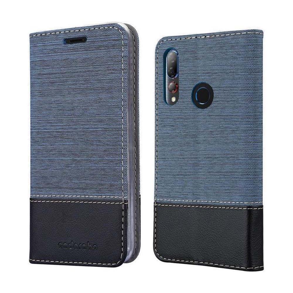 Custodia Compatibile Con Htc Desire 19+ In Blu Scuro Nero - Coperchio Protettiva Con Chiusura Magnetica, Funzione Stand E Tasca Per Le Carte - Foto 8