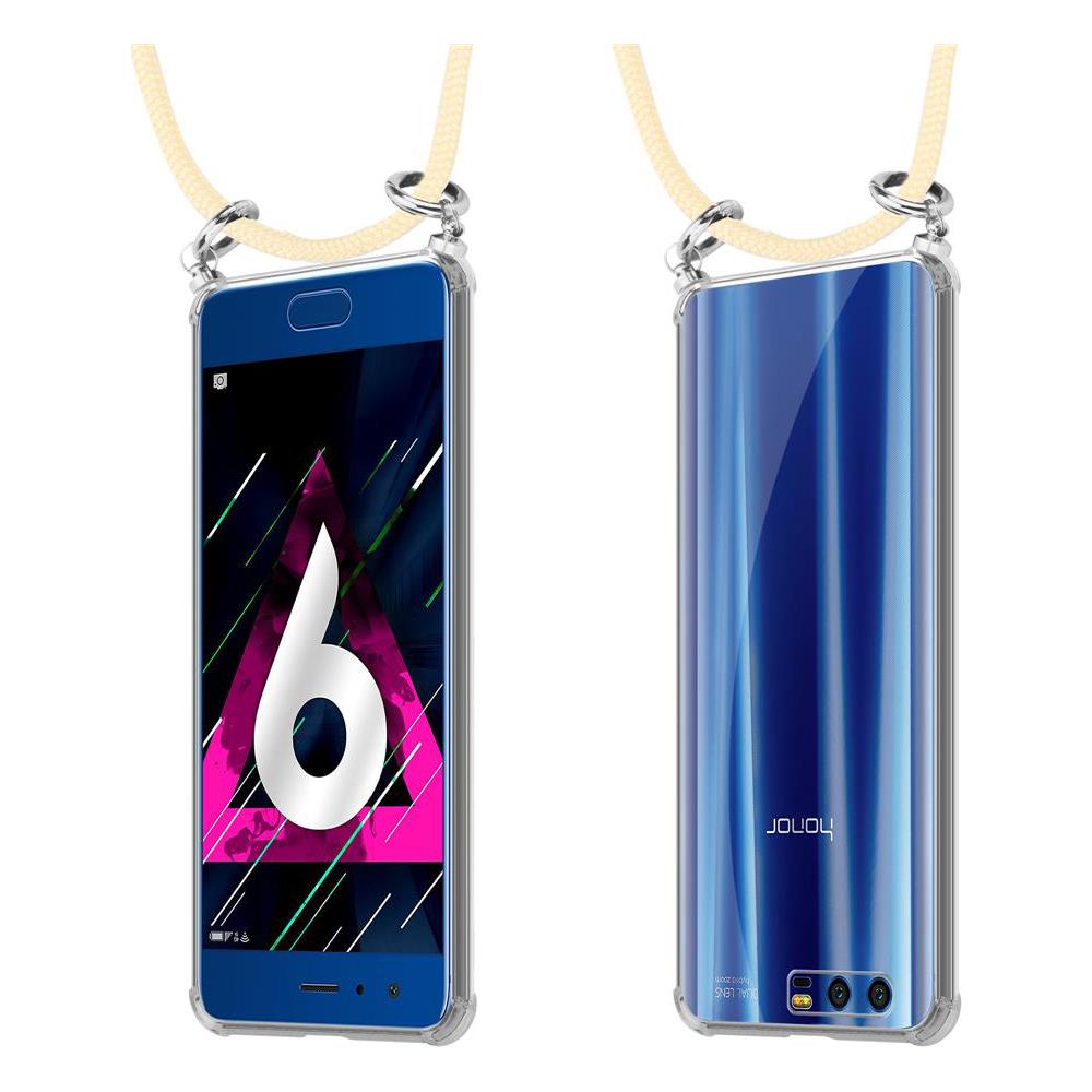 Catena Di Telefoni Cellulari Compatibile Con Honor 9 In Crema Beige - Coperchio Protettivo In Silicone Con Anelli D'argento, Cinturino In Corda E Custodia Staccabile - Foto 8