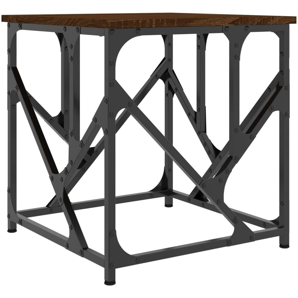 Tavolino Salotto Rovere Marrone 45x45x47,5 Cm Legno Multistrato - Foto 2