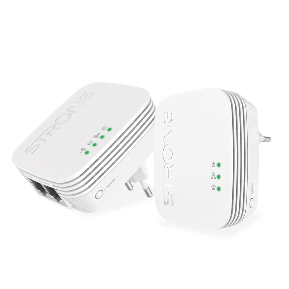 POWERLWF600DUOMINI adattatore di rete PowerLine 600 Mbit /s Collegamento ethernet LAN Wi-Fi Bianco 2 pz - Foto 1
