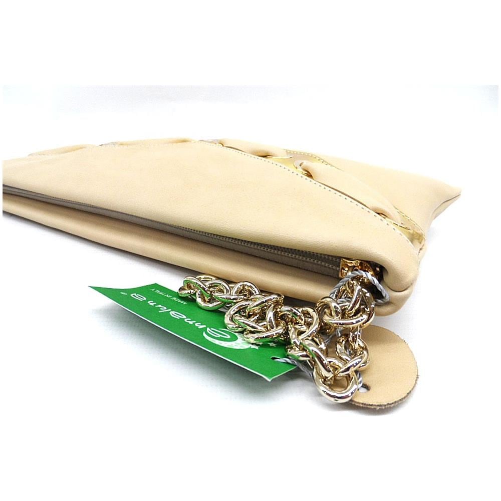 Borsetta Da Sera Cerimonia In Pelle 183 Beige - Foto 2