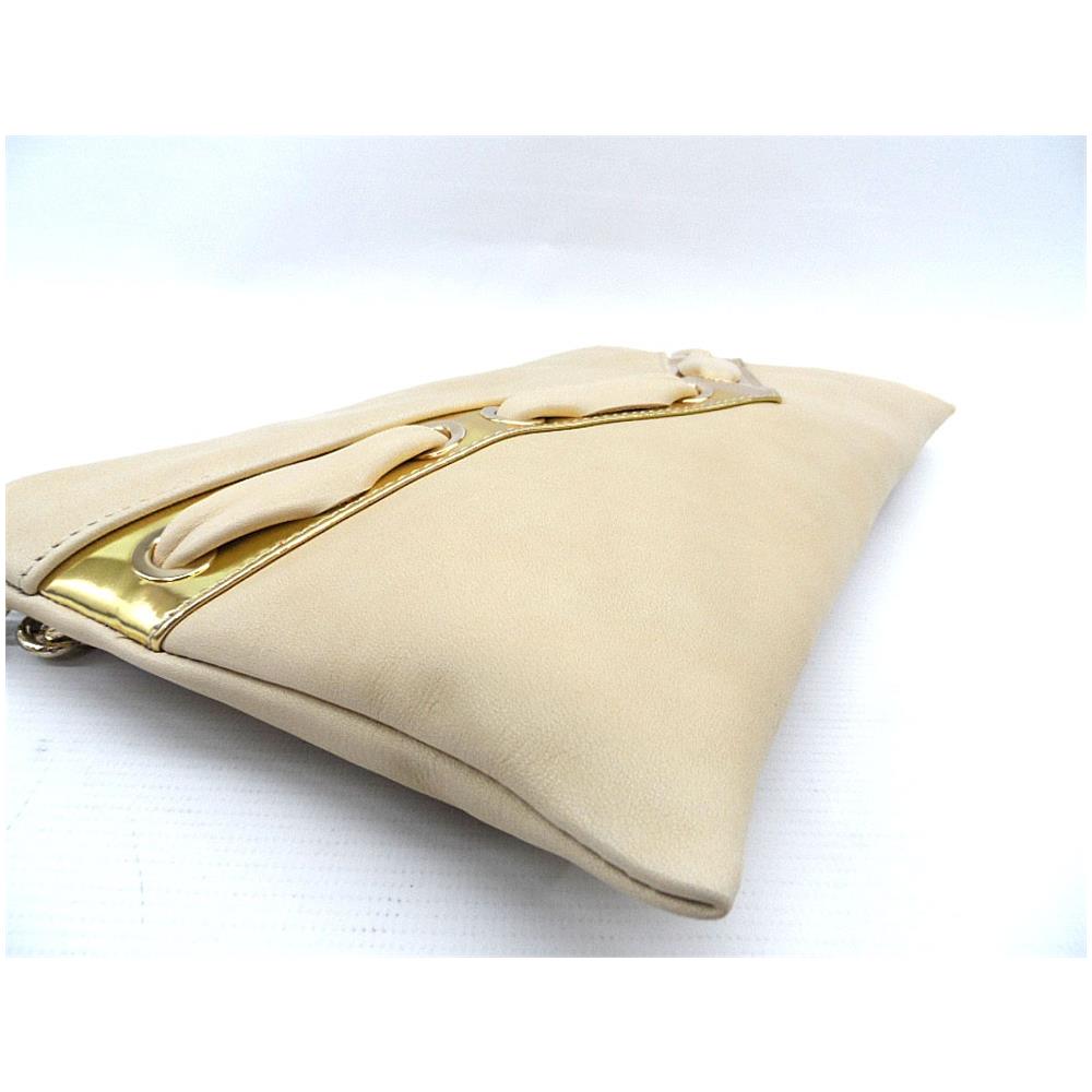 Borsetta Da Sera Cerimonia In Pelle 183 Beige - Foto 3