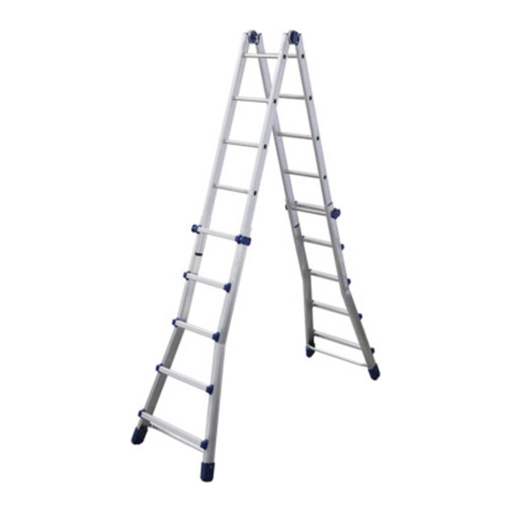Briko Blu Telescoping Ladder Aluminium, blue - Ladders (51. 2 Cm, 150 Kg, 14 Kg, 62 Mm, 15. 2 Cm, 14. 8 Cm).  - Foto 2