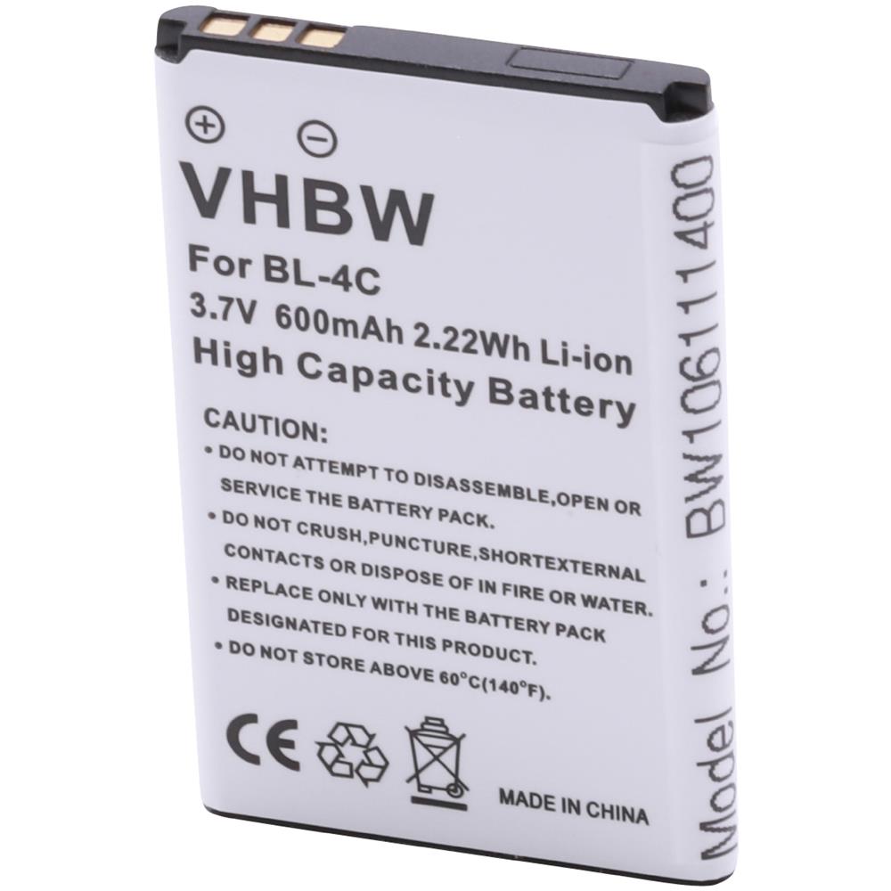 Li-ion Batteria 600mah (3.7v) Per Cellulari E Smartphone Svp 600, 700, Agg-023, Agg-052, Dv-12t, Hddv-8210, Hddv-8250 Come Bba-07, Bk-bl-4c. - Foto 1