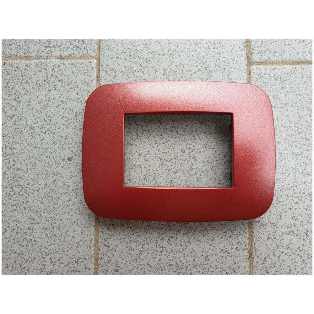 Placca Placchetta Placchette Compatibili Per Serie Axolute Colorate - Rosso Metallizzato 3 - Foto 1