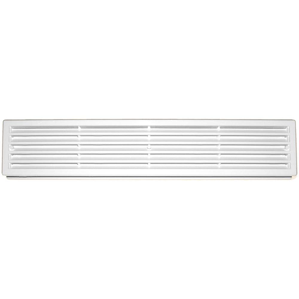 430x76mm Bianca Interno Porta Plastica Griglia Ventilazione Rettangolo Condotto - Foto 1