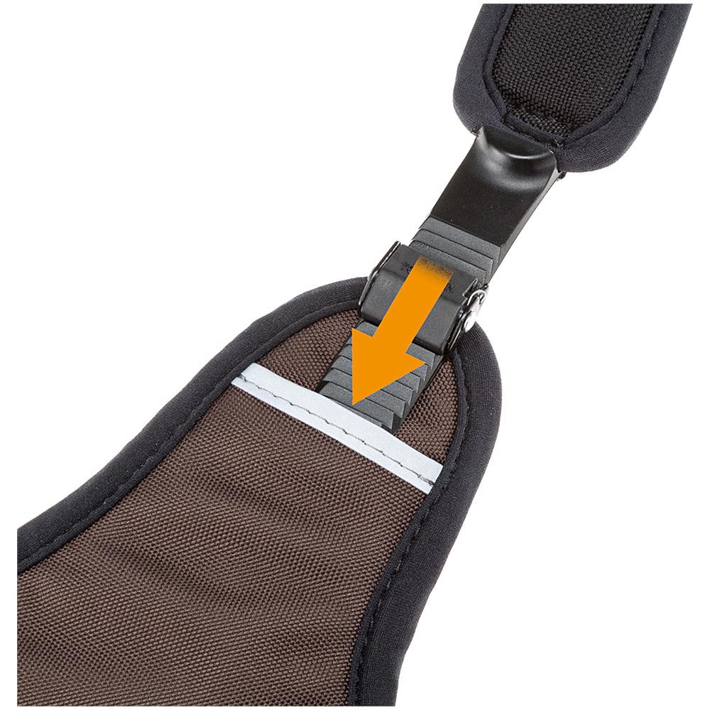 Pettorina Ergonomica Per Cani Taglia Molto Grande Ergotrekking P Large, Sei Chiusure Con Microregolazione, Morbida Imbottitura, Riflettente, Ideale Per Escursioni, Marrone - Foto 9