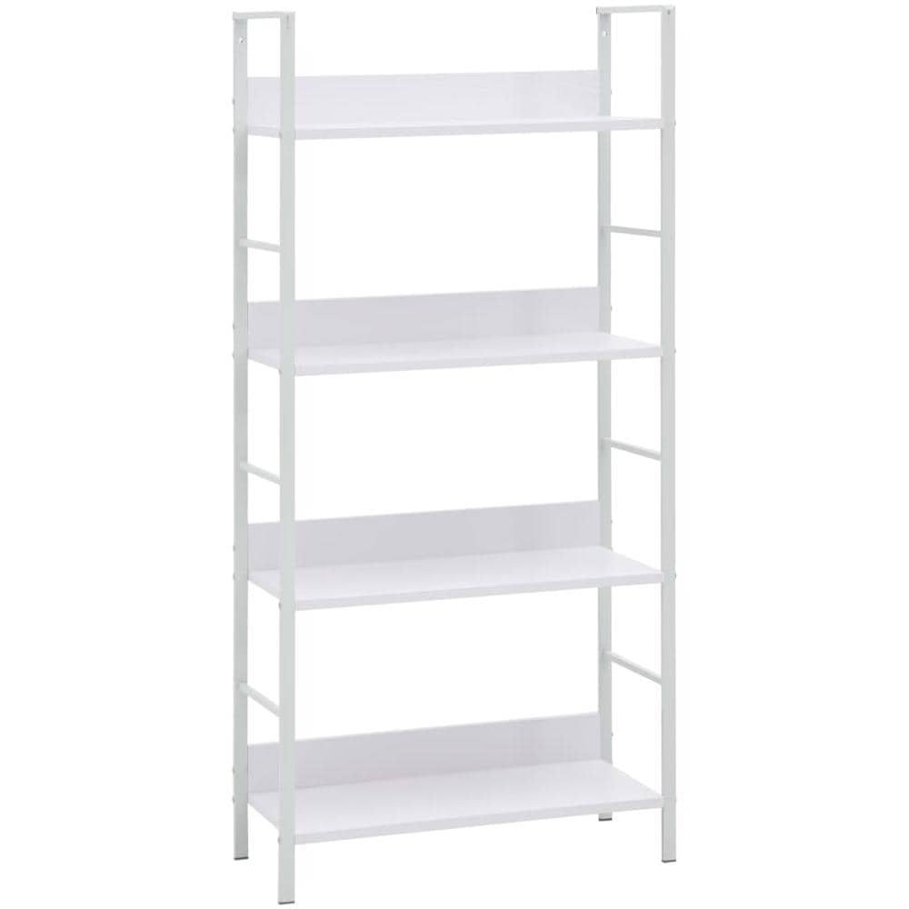 Scaffale Libri 4 Ripiani Bianco 60x27,6x124,5 Legno Multistrato - Foto 1