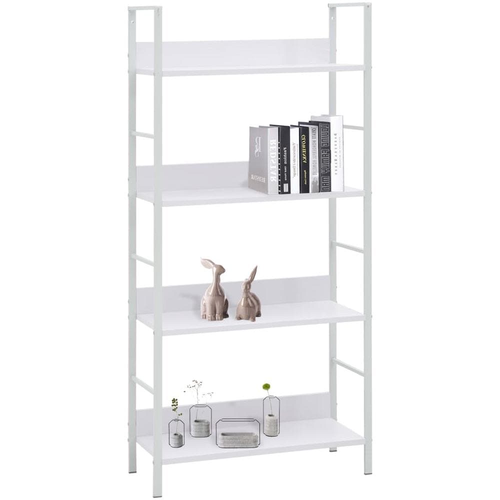 Scaffale Libri 4 Ripiani Bianco 60x27,6x124,5 Legno Multistrato - Foto 2