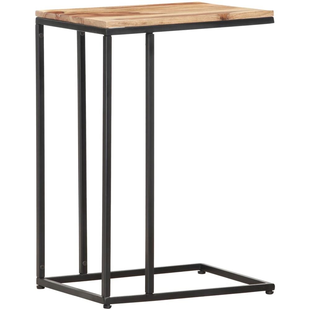 Tavolino Laterale 35x45x65 cm in Legno Massello di Sheesham - Foto 8