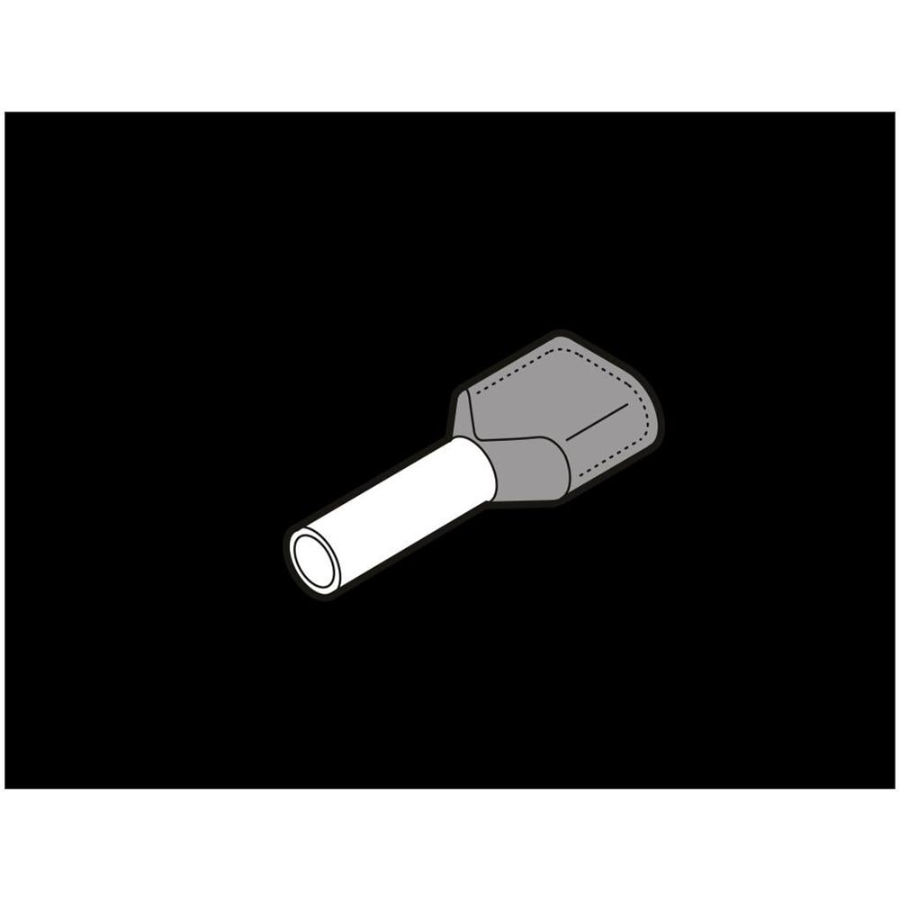 Tubetto Doppio Sez. 2x4mmq P= 12mm Grigio - Pkt412 - Foto 1