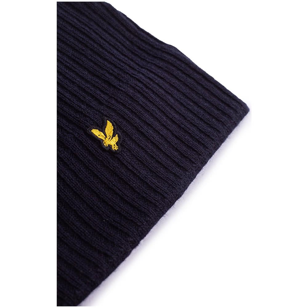 Lyle & Scott - Cuffia Uomo In Misto Lana A Coste - Foto 2