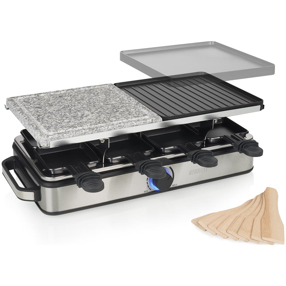 Piastra E Griglia Per Raclette Per 8 Persone Deluxe 1400 W - Foto 2