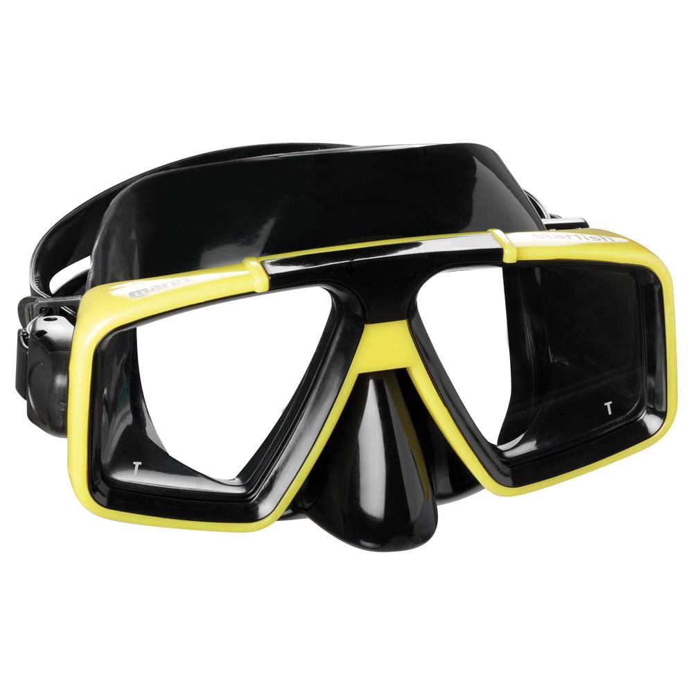 Maschera Starfish Trasparente Nero / giallo - Foto 1