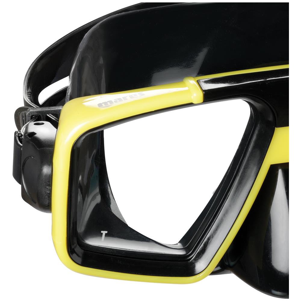 Maschera Starfish Trasparente Nero / giallo - Foto 3