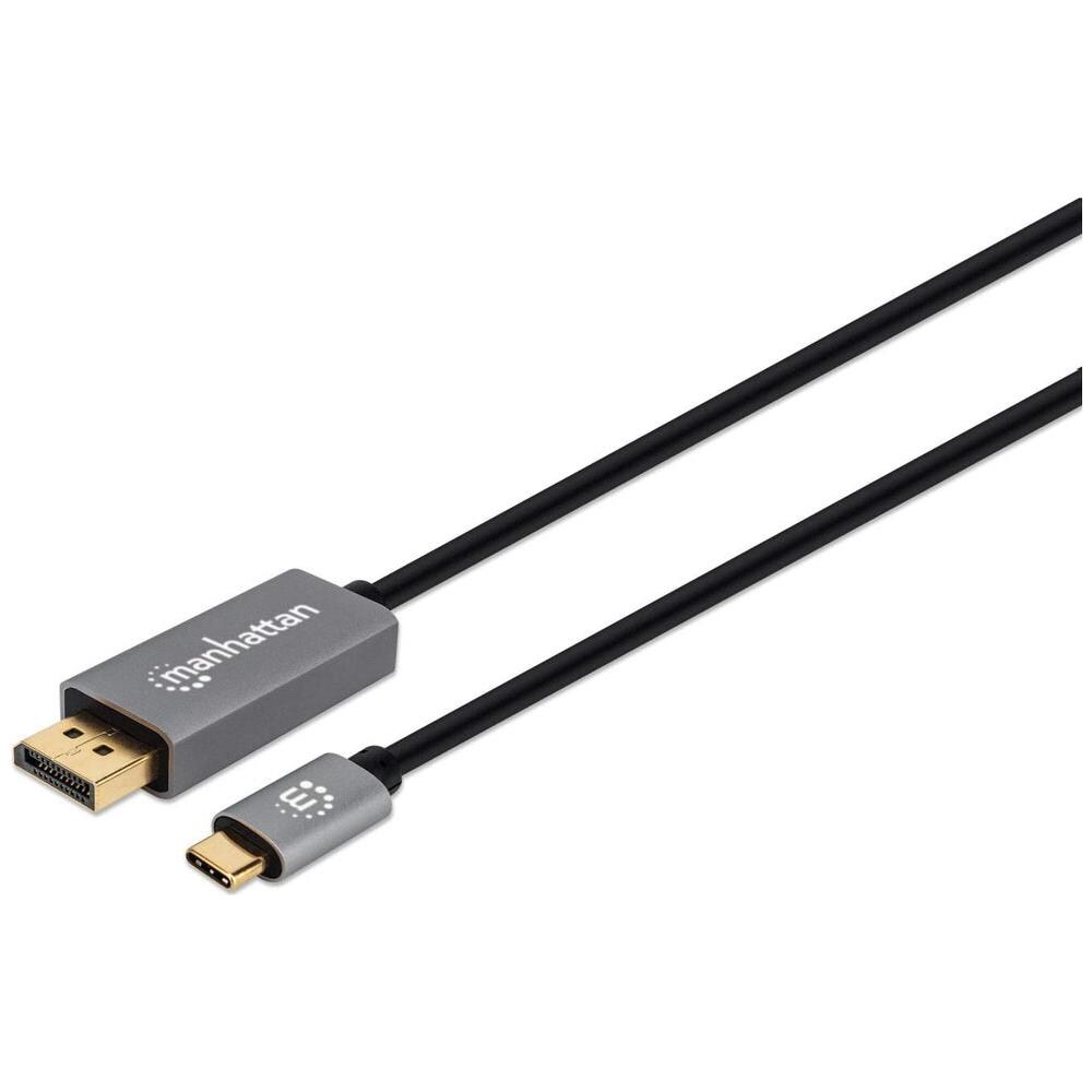 354844 cavo e adattatore video 2 m USB tipo-C DisplayPort Nero, Argento - Foto 1