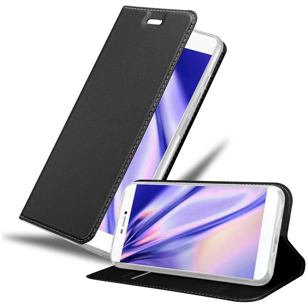 Custodia Compatibile Con Huawei P8 In Classy Argento - Coperchio Protettiva Con Chiusura Magnetica, Funzione Stand E Tasca Per Le Carte - Foto 1