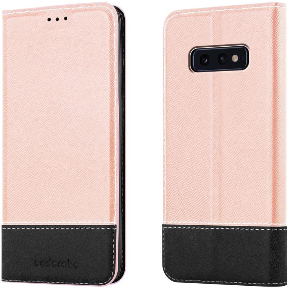 Custodia Compatibile Con Samsung Galaxy S10e In Oro Rosato Nero - Coperchio Protettiva Con Chiusura Magnetica, Funzione Stand E Tasca Per Le Carte - Foto 8