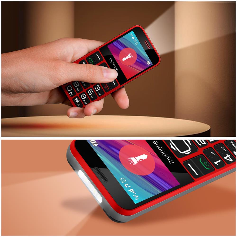 Telefono Senior Halo 3 Con Stazione Di Ricarica Radio Fm Tasto Sos Rosso - Foto 2