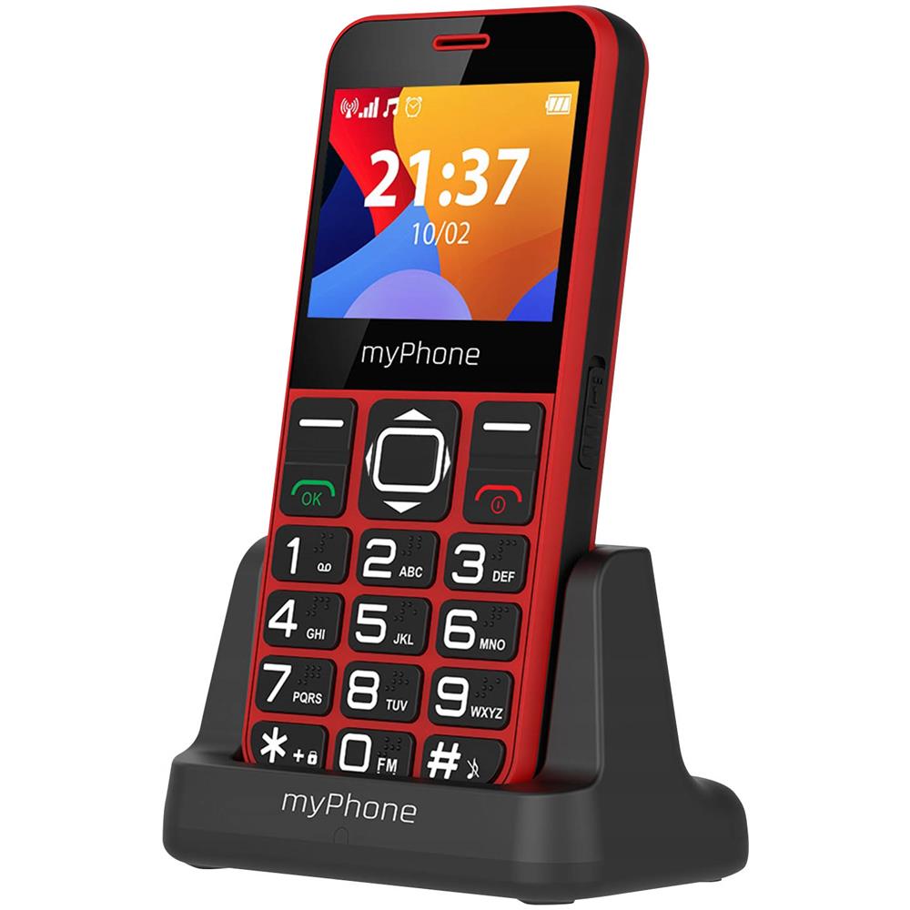 Telefono Senior Halo 3 Con Stazione Di Ricarica Radio Fm Tasto Sos Rosso - Foto 1