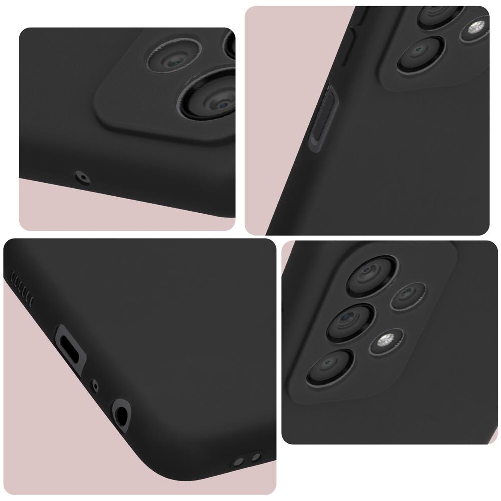 Cover Per Samsung A23 5g Silicone Finitura Opaca Anti-macchie Nera - Foto 2