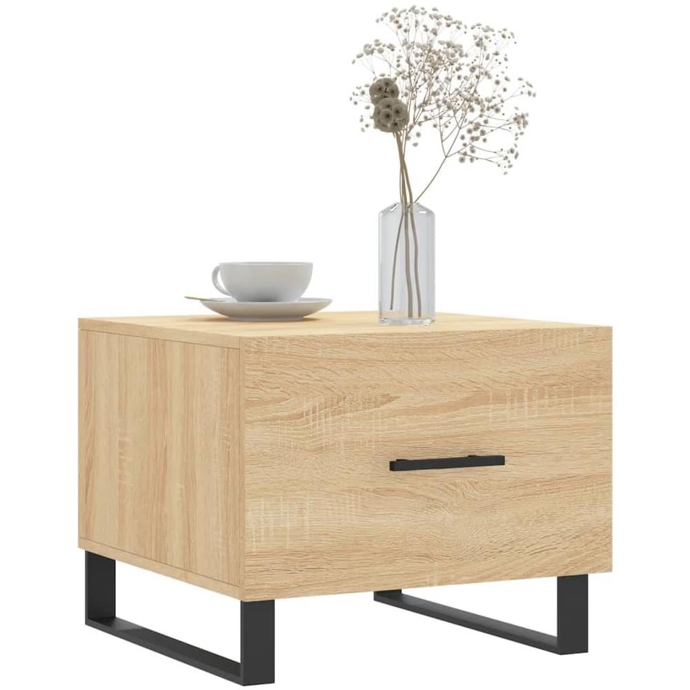 Tavolini Salotto 2pz Rovere Sonoma 50x50x40cm Legno Multistrato - Foto 3