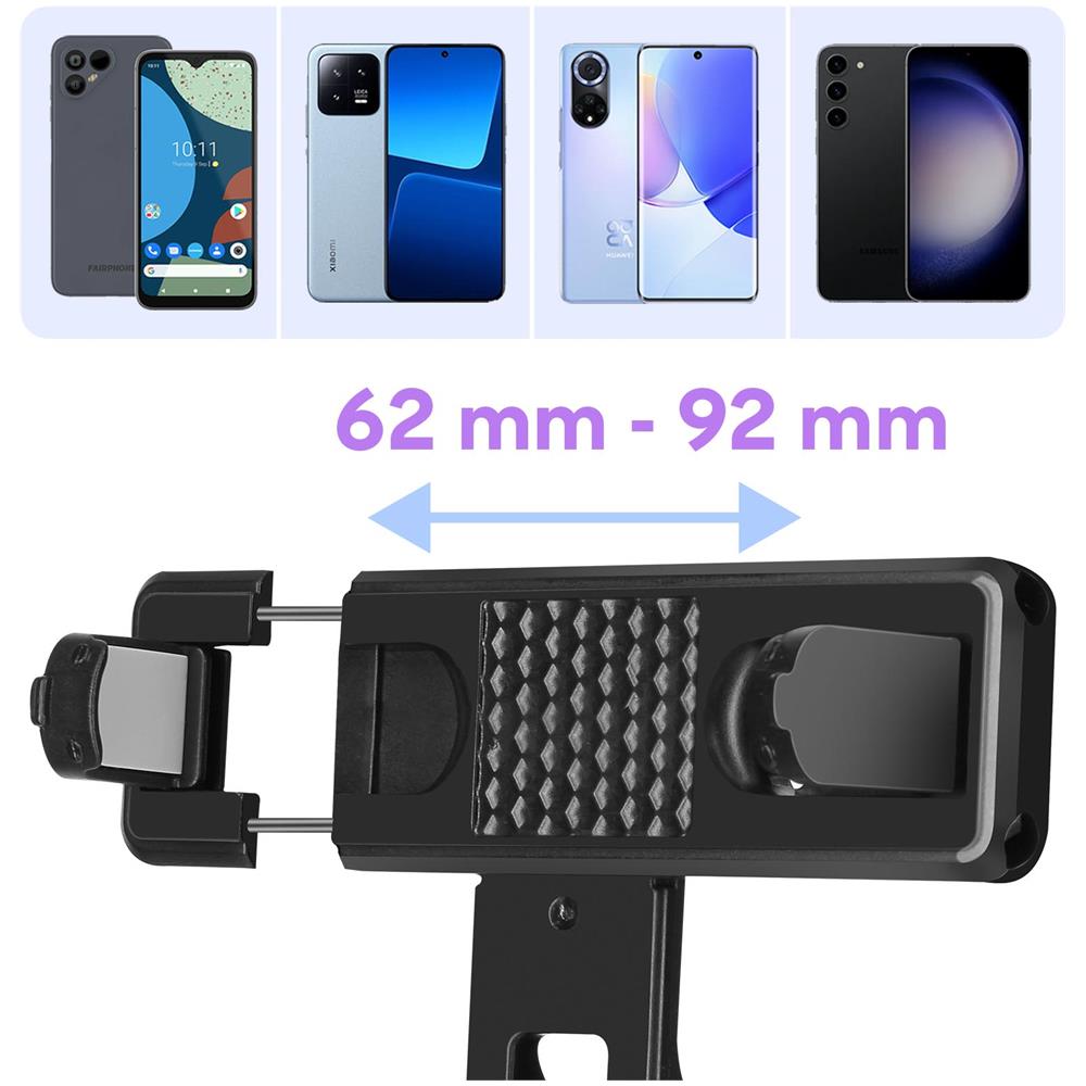 Bastone Per Selfie Con Telecomando Bluetooth Integrato, Nero - Foto 2